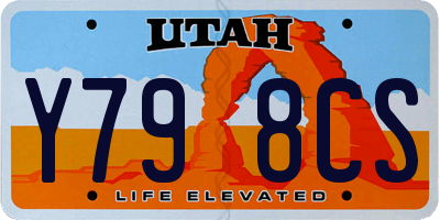 UT license plate Y798CS