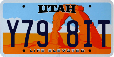 UT license plate Y798IT