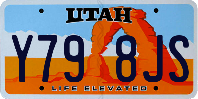 UT license plate Y798JS