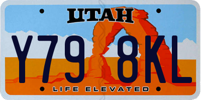 UT license plate Y798KL