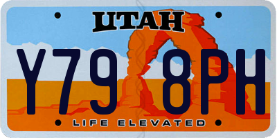 UT license plate Y798PH