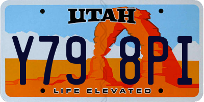 UT license plate Y798PI