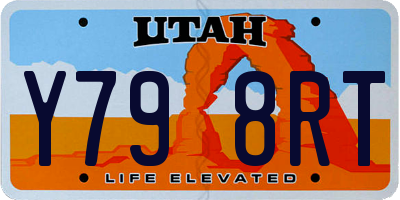 UT license plate Y798RT