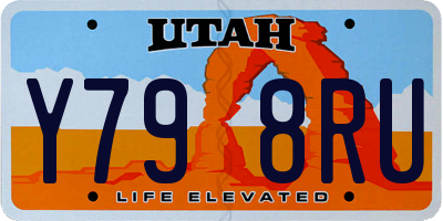 UT license plate Y798RU