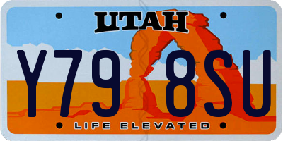 UT license plate Y798SU