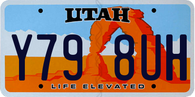 UT license plate Y798UH