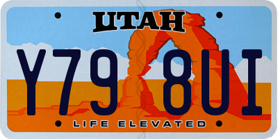 UT license plate Y798UI