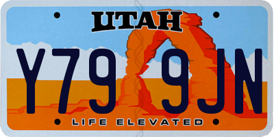UT license plate Y799JN