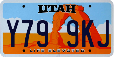 UT license plate Y799KJ