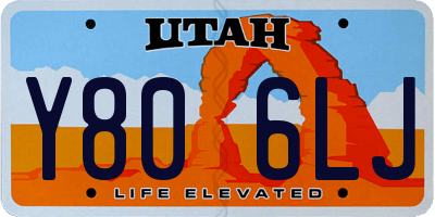 UT license plate Y806LJ