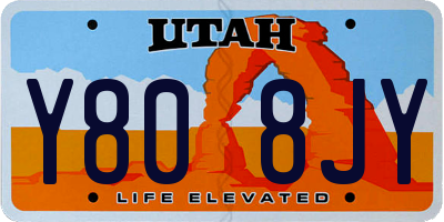 UT license plate Y808JY