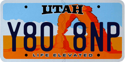 UT license plate Y808NP