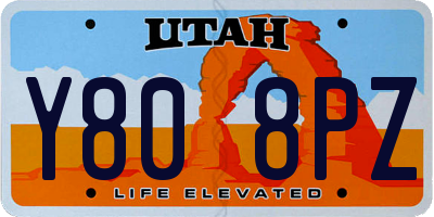 UT license plate Y808PZ