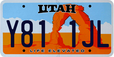 UT license plate Y811JL