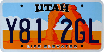 UT license plate Y812GL