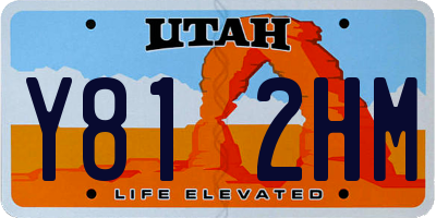 UT license plate Y812HM