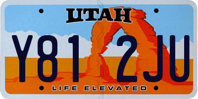 UT license plate Y812JU