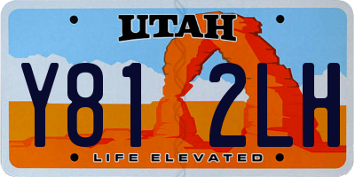 UT license plate Y812LH