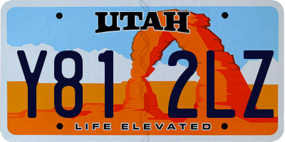 UT license plate Y812LZ