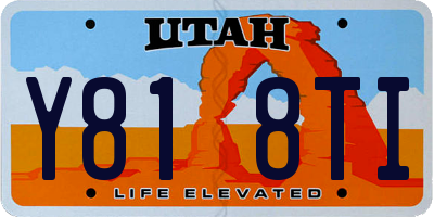 UT license plate Y818TI