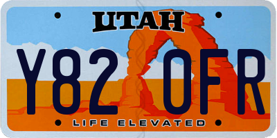 UT license plate Y820FR