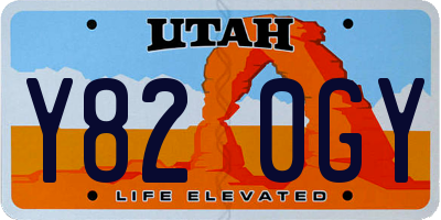 UT license plate Y820GY