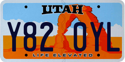 UT license plate Y820YL