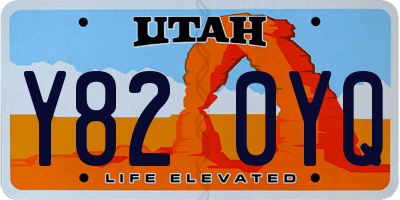 UT license plate Y820YQ