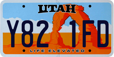 UT license plate Y821FD