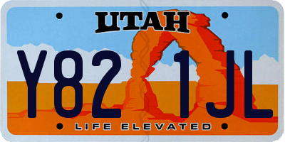 UT license plate Y821JL