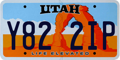 UT license plate Y822IP
