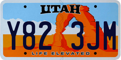 UT license plate Y823JM