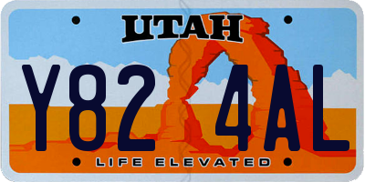 UT license plate Y824AL