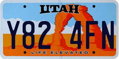 UT license plate Y824FN
