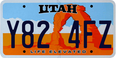 UT license plate Y824FZ