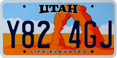UT license plate Y824GJ