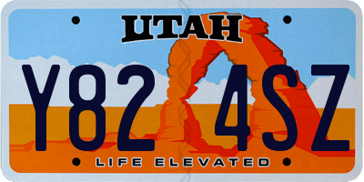 UT license plate Y824SZ