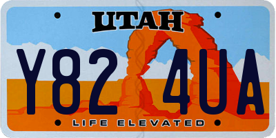 UT license plate Y824UA