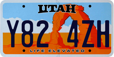 UT license plate Y824ZH