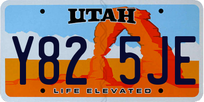 UT license plate Y825JE