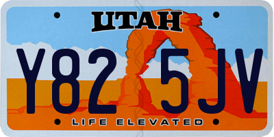 UT license plate Y825JV