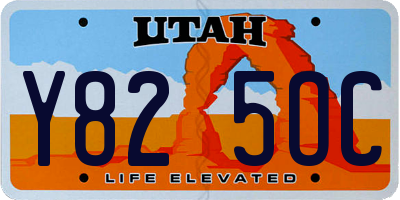 UT license plate Y825OC