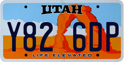 UT license plate Y826DP