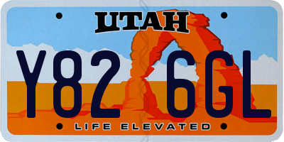 UT license plate Y826GL