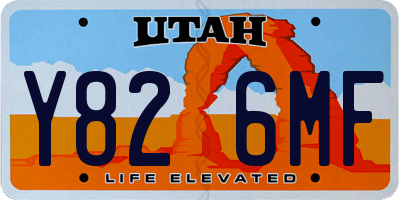 UT license plate Y826MF