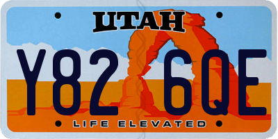 UT license plate Y826QE