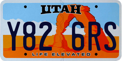 UT license plate Y826RS