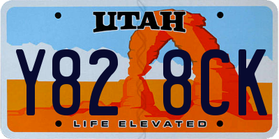 UT license plate Y828CK