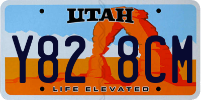 UT license plate Y828CM