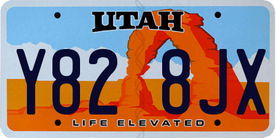 UT license plate Y828JX